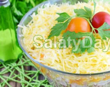 Салат с сухариками: вкусные и простые рецепты Салат с сухариками и сметаной